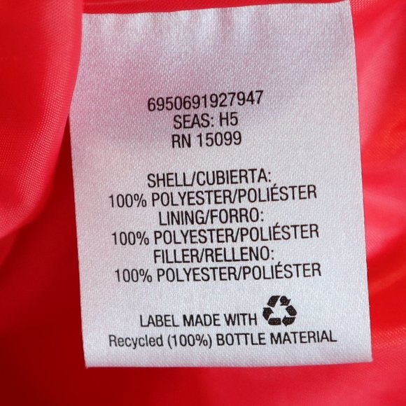 Laura Scott Petite Pink Puffer Vest Zip-up Coat with Pockets size XL-Petite - Picture 9 of 9